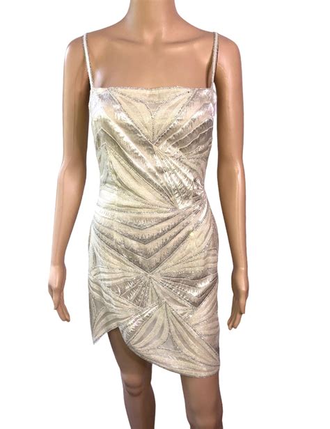 atelier versace crystal mesh mini dress|Versace Mini Dresses for Women .